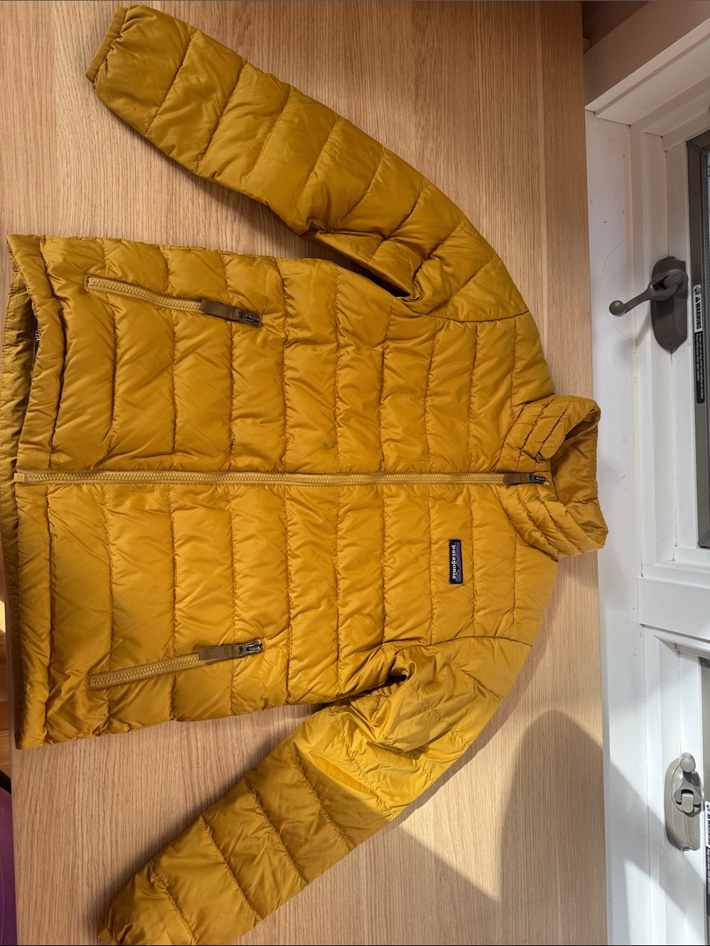 Patagonia Kids' Puffer Jacket in Mustard - Picture 3 of 12